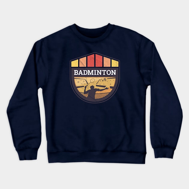 Badminton player - badminton shuttlecock player - badminton bat Crewneck Sweatshirt by OutfittersAve